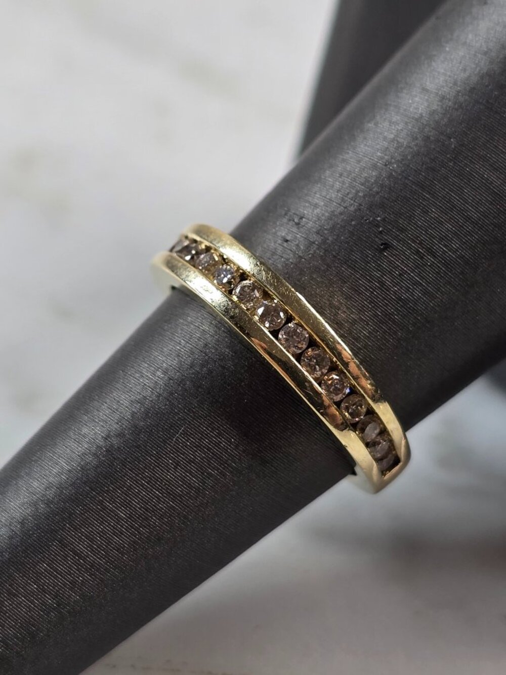 Womens Vintage Estate 14K Yellow Gold Diamond Ring 4.0g E5752